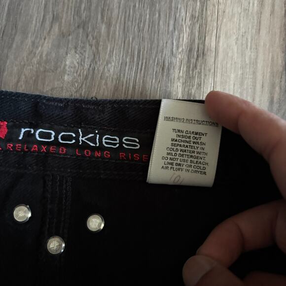 Vintage Rockies Jeans Women's Size 15/16 High Rise Western Denim Jeans 34 Inseam - Picture 4 of 9